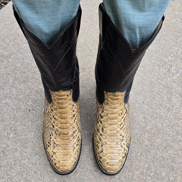 Rivers cowboy python boots size 8 - Picture 2 of 14